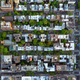 Illustration for article titled These Colorful Patterns Are Famous LA and NYC Neighborhoods From Above